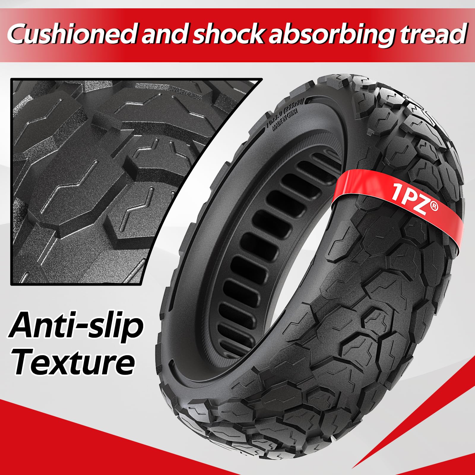 Amazon.com: 1PZ 10x3 255x80 Solid tire 80/65-6 Replacement for